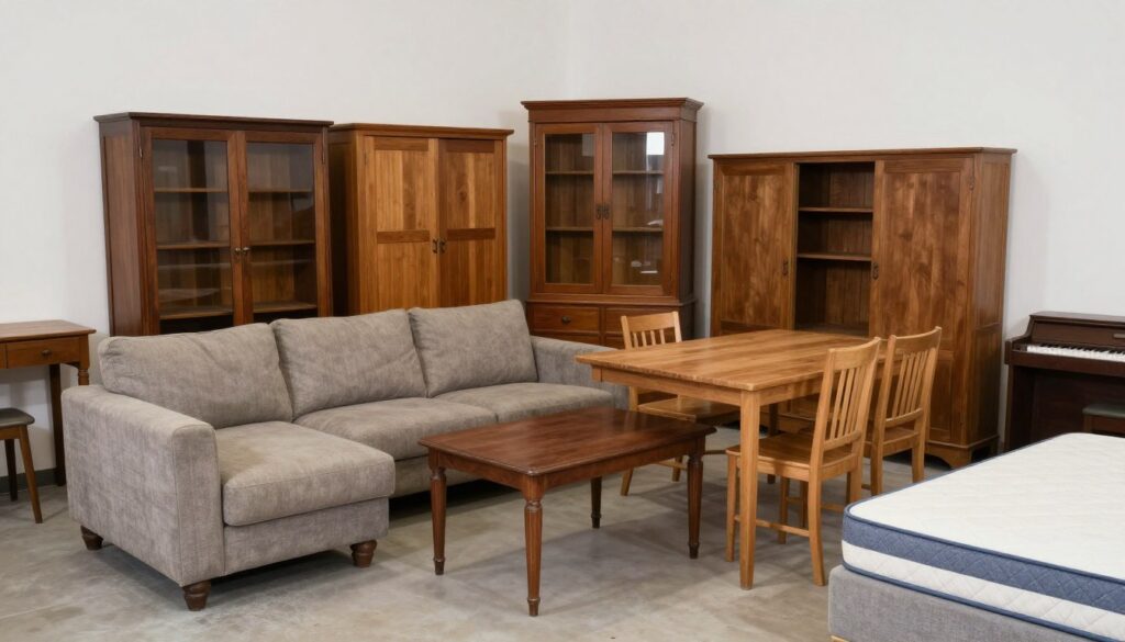 Zakres usług wywozu mebli - różne typy mebli do wywozu