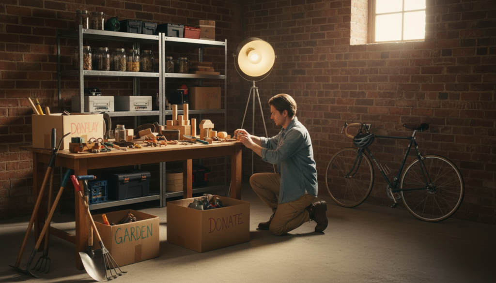 sortowanie przedmiotów w piwnicy